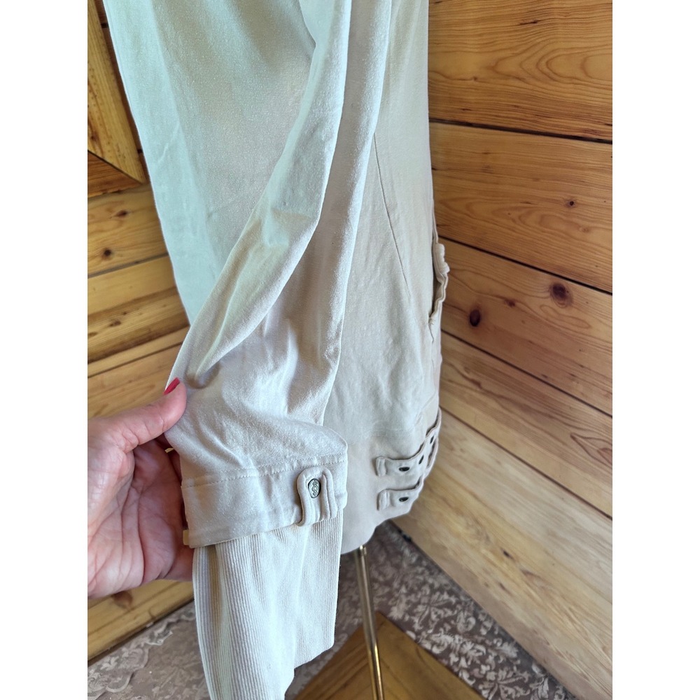 Hemp Organic Cotton Hoodie Dress Womens XLarge Grey Tunic Nomads Hemp Wear - Picture 7 of 10